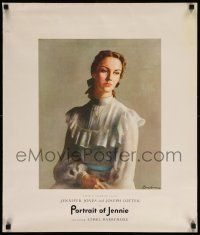 8c470 PORTRAIT OF JENNIE 22x26 special '49 Brackman art of beautiful ghost Jennifer Jones!