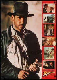 8c208 RAIDERS OF THE LOST ARK 24x33 Japanese special '81 great image of adventurer Harrison Ford!