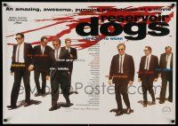 8c743 RESERVOIR DOGS REPRO 24x34 special '90s Quentin Tarantino, Harvey Keitel, Buscemi, Penn!