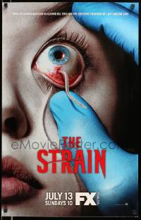 8c552 STRAIN tv poster '14 Guillermo del Toro & Chuck Hogan, horror artwork, Season 1!