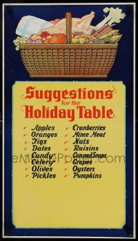 8c487 SUGGESTIONS FOR THE HOLIDAY TABLE 15x27 special '60s cool ideas and great art!