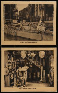 8d916 BROKEN BLOSSOMS 2 laminated 8x10 LCs '19 Lillian Gish, Barthelmess, D.W. Griffith, rare!