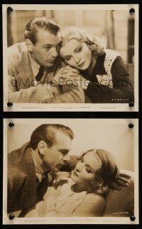 8d996 WEDDING NIGHT 2 8x10 stills '35 romantic close ups of Gary Cooper & pretty Anna Sten!