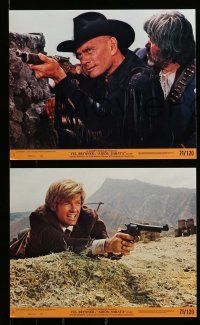 8d116 ADIOS SABATA 7 8x10 mini LCs '71 Yul Brynner aims to kill, and his gun does the rest!
