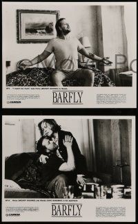 8d841 BARFLY 3 8x10 stills '87 Barbet Schroeder, Mickey Rourke, Faye Dunaway