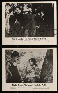 8d739 FUNNIEST MAN IN THE WORLD 5 8x10 stills '67 great images of Charlie Chaplin!