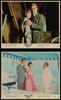 8d158 GAMBIT 4 color 8x10 stills '67 sexy Shirley MacLaine & Michael Caine!