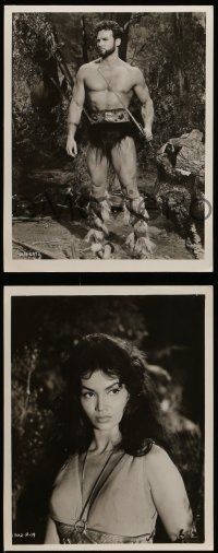 8d860 GOLIATH & THE BARBARIANS 3 8x10 stills '59 mightiest Steve Reeves, sexy Chelo Alonso!