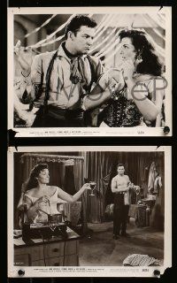 8d335 HOT BLOOD 13 8x10 stills '56 barechested Cornel Wilde & sexy Jane Russell, Nicholas Ray!