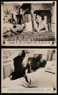 8d809 LOVE IN THE AFTERNOON 4 8x10 stills '57 sexy Audrey Hepburn, Gary Cooper, Maurice Chevalier!