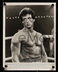 8d881 ROCKY III 3 8x10 stills '82 boxer & director Sylvester Stallone, Mr. T, Hulk Hogan!