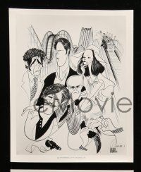 8d320 ROLLERCOASTER 14 8x10 stills '77 George Segal, Richard Widmark, one with Hirschfeld artwork!