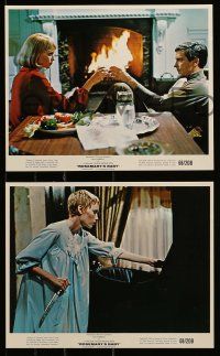 8d015 ROSEMARY'S BABY 12 color 8x10 stills '68 Roman Polanski, John Cassavetes & Mia Farrow toasting