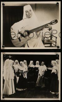 8d886 SINGING NUN 3 8x10 stills '66 great images of Debbie Reynolds in nun's habit!