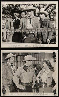 8d522 TARGET 9 8x10 stills '52 cool images of Tim Holt with gun and horse, cowboy western!