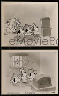 8d827 THREE LITTLE PUPS 4 8x10 stills '53 Tex Avery, featuring the voices of Butler and Thompson!