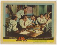 8f369 12 ANGRY MEN LC #5 '57 Henry Fonda stands over Lee J. Cobb & E.G. Marshall and most of jury!
