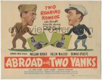 8f008 ABROAD WITH 2 YANKS TC '44 Marines William Bendix & Dennis O'Keefe lust after Helen Walker!
