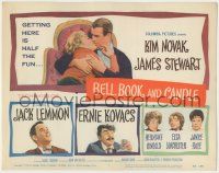 8f046 BELL, BOOK & CANDLE TC '58 James Stewart, Kim Novak, Ernie Kovacs, Lemmon, Lanchester