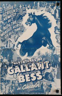 8h376 ADVENTURES OF GALLANT BESS pressbook '48 Cameron Mitchell & the Wonder Horse!
