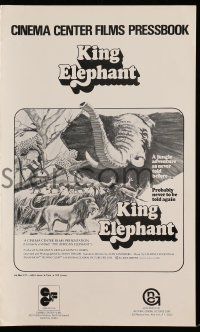 8h380 AFRICAN ELEPHANT pressbook '71 King Elephant, get to know the jungle before they pave it!