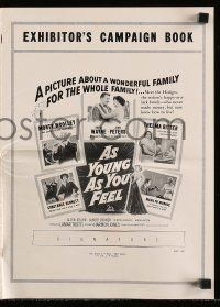 8h395 AS YOUNG AS YOU FEEL pressbook '51 young sexy Marilyn Monroe, Monty Woolley, Thelma Ritter!