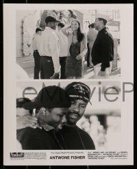 8h356 ANTWONE FISHER presskit w/ 1 still '02 great images of Denzel Washington & Derek Luke!