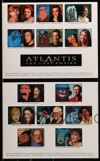 8h234 ATLANTIS THE LOST EMPIRE presskit w/ 9 stills '01 Walt Disney lost continent sci-fi cartoon!