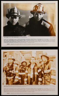 8h235 BACKDRAFT presskit w/ 9 stills '91 Kurt Russell in blazing fire, directed by Ron Howard!