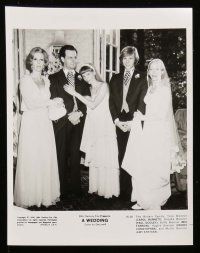 8h055 WEDDING presskit w/ 16 stills '78 Robert Altman, Mia Farrow, Gerladine Chaplin, Burnett