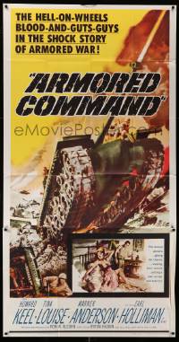 8j253 ARMORED COMMAND 3sh '61 hell-on-wheels blood-and-guts-guys in the shock story of armored war!