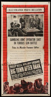 8j267 BIG TOWN AFTER DARK style A 3sh '48 gambling joint operator shot in furious gun battle!