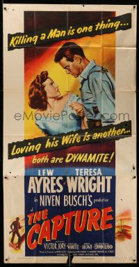 8j283 CAPTURE 3sh '50 Lew Ayres kills man & loves his wife Teresa Wright, early John Sturges noir!