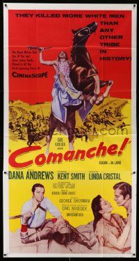 8j294 COMANCHE int'l 3sh R60s Dana Andrews, Linda Cristal, they killed more white men than any other