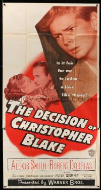 8j305 DECISION OF CHRISTOPHER BLAKE 3sh '48 Alexis Smith, is it fair for him to judge their love?