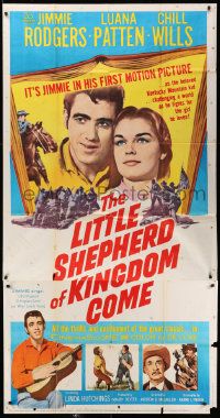 8j371 LITTLE SHEPHERD OF KINGDOM COME 3sh '60 Jimmie Rodgers as the fighting hero, Luana Patten!