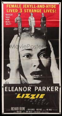 8j372 LIZZIE 3sh '57 Eleanor Parker is a female Jekyll & Hyde who lived three strange lives!