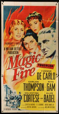 8j383 MAGIC FIRE 3sh '55 William Dieterle, Yvonne De Carlo, Alan Badel as Richard Wagner!