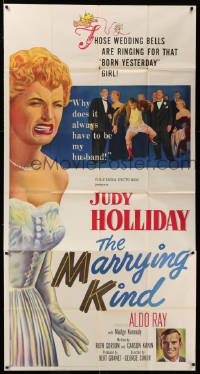 8j388 MARRYING KIND 3sh '52 the wedding bells are ringing for pretty bride Judy Holliday!