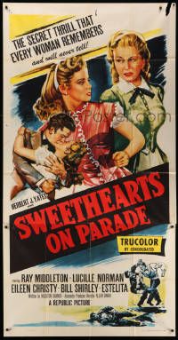 8j466 SWEETHEARTS ON PARADE 3sh '53 the secret thrill that every woman remembers & never tells!