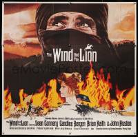 8j243 WIND & THE LION 6sh '75 art of Sean Connery & Candice Bergen, directed by John Milius!