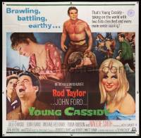 8j244 YOUNG CASSIDY 6sh '65 John Ford, barechested, brawling, battling, earthy Rod Taylor!