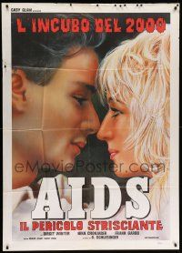 8j517 AIDS THE COMING DANGER Italian 1p '86 German movie about the sexually transmitted disease!