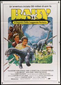8j529 BABY Italian 1p '85 cool dinosaur adventure, secret of the lost legend!