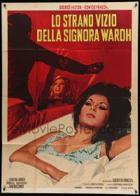 8j550 BLADE OF THE RIPPER Italian 1p '71 different art of sexiest Edwige Fenech by Giuliano Nistri!