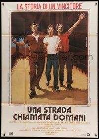 8j552 BLOODBROTHERS Italian 1p '78 Piovano art of young Richard Gere, from Richard Price novel!