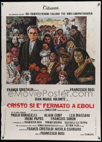 8j581 CHRIST STOPPED AT EBOLI Italian 1p '79 Francesco Rosi, art of Gian Maria Volonte & top cast!