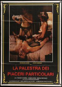 8j750 LA PALESTRA DEI PIACERI PARTICOLARI Italian 1p '89 censored sexy threesome image!