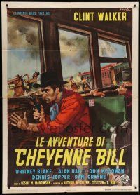 8j758 LE AVVENTURE DI CHEYENNE BILL Italian 1p '64 cool Ciriello art, from the Cheyenne TV series!