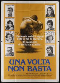8j132 ONCE IS NOT ENOUGH Italian 2p '75 Kirk Douglas, Alexis Smith, written by Jacqueline Susann!